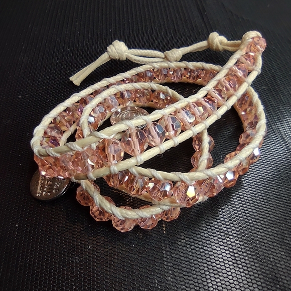 Legend By Shelley Necklace Wrap Limited Edition Multi-Tone Pink Crystals 25" - Picture 2 of 15